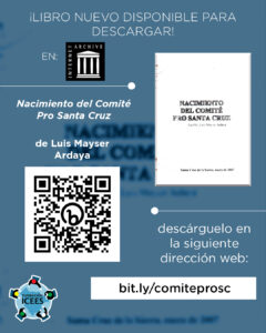 Nacimiento del Comité Pro Santa Cruz, descargar libro gratis en PDF.