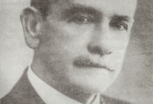 Pablo E. Roca retrato con bigote blanco.