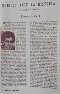 Murillo ante la historia. Aclaraciones 1 (por Teresa Gisbert)