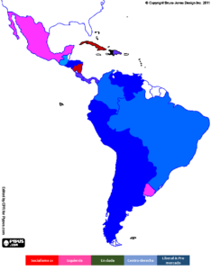 Mapa político Latinoamérica 2026