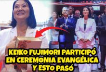 KEIKO FUJIMORI PARTICIPÓ EN CEREMONIA EVANGÉLICA Y ESTO PASÓ